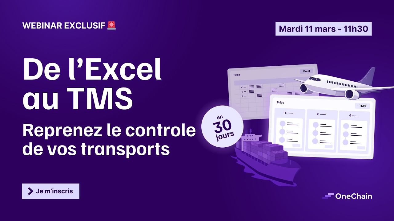De l'excel au TMS : reprenez le contrôle de vos transports