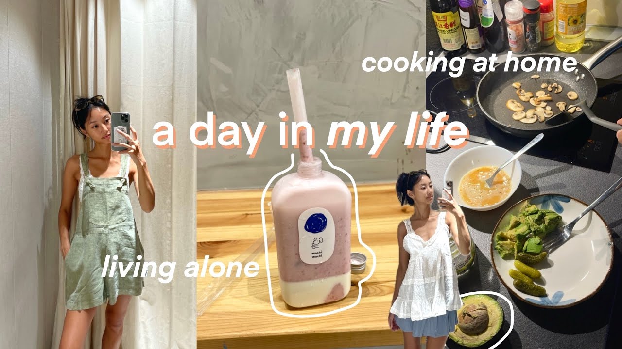 Living in Barcelona ♡ a typical day in my life living alone 🧺🥣🛍️