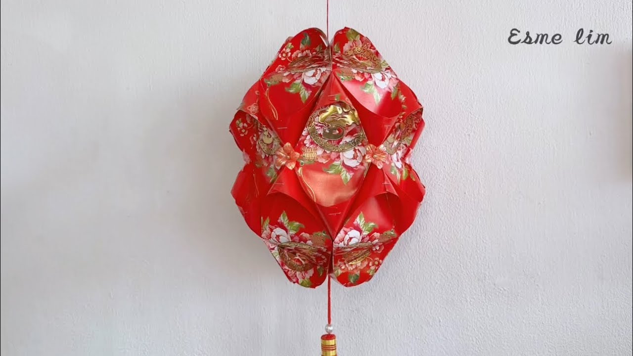 红包灯笼简单款 hongbao lantern #envelope #lantern #angpao #红包 #origami #灯笼 #diy