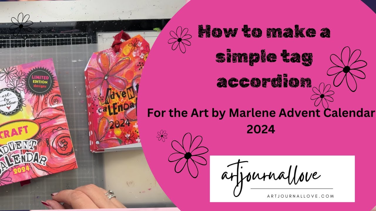 How to make a simple tag accordion - for the Art by Marlene Advent Calendar