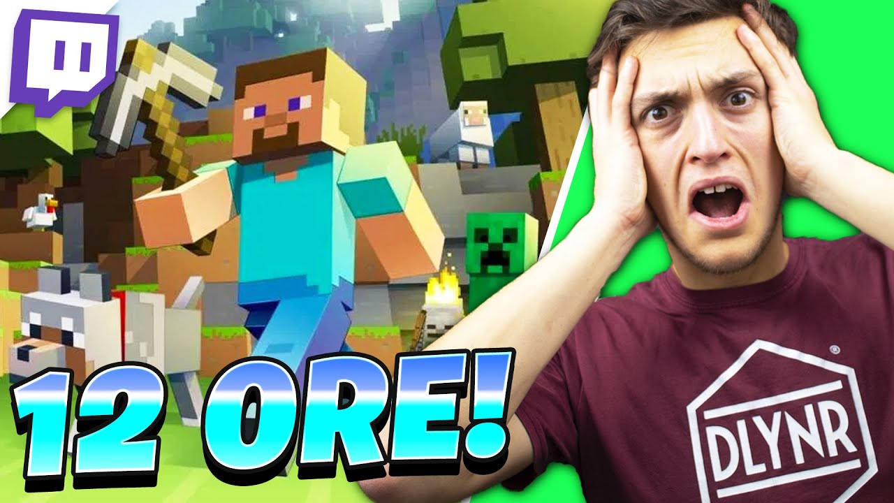 MARATONA 12H di MINECRAFT HARDCORE con Leo
