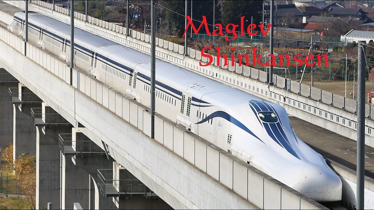 リニア中央新幹線　L0型改良型＋L0型　超高速通過集 500㎞/h　　　　　　　Maglev SHINKANSEN　Super　High-speed passage 500Km/h