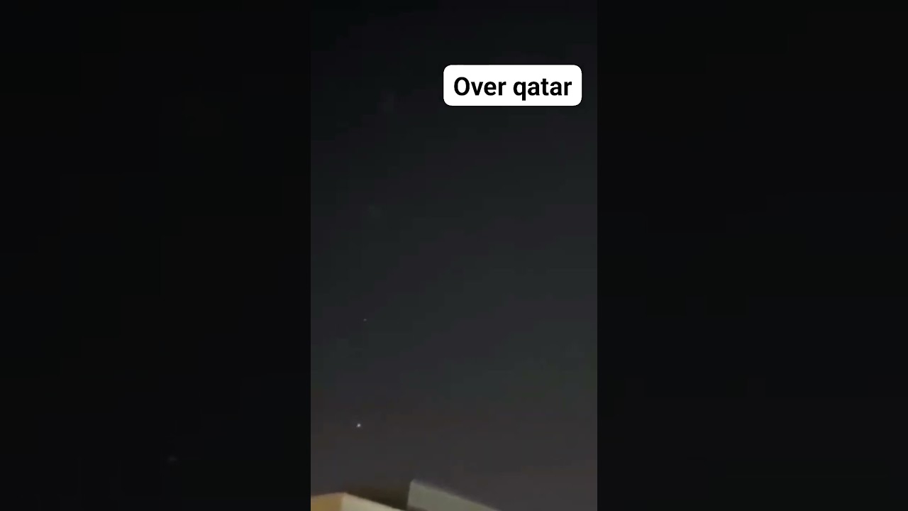 Qatar air defense system have intercept missiles that has been fired from Iran.