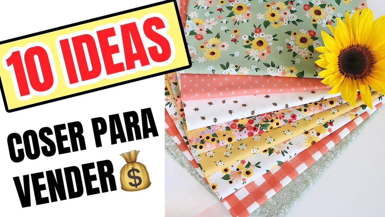 COSER PARA VENDER | 10 MANUALIDADES FÁCILES DE COSTURA CON RETAZOS DE TELA