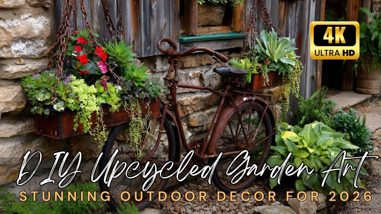 🛞 DIY Upcycled Garden Art Ideas: Create Stunning Outdoor Decor for 2026
