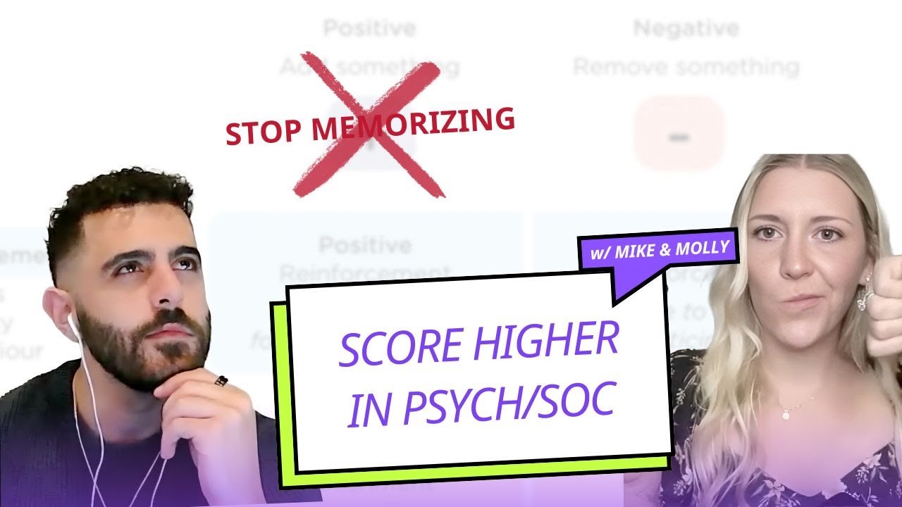 МАСТЕР-КЛАСС MCAT Psych/Soc: Перестаньте запоминать и начните получать более высокие баллы. Подка...