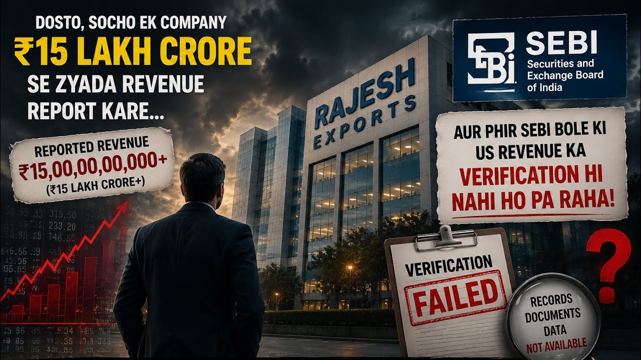 🚨 Rajesh Exports: ₹15 LAKH CRORE Revenue Ka Sach Kya Hai? | SEBI Interim Order Explained