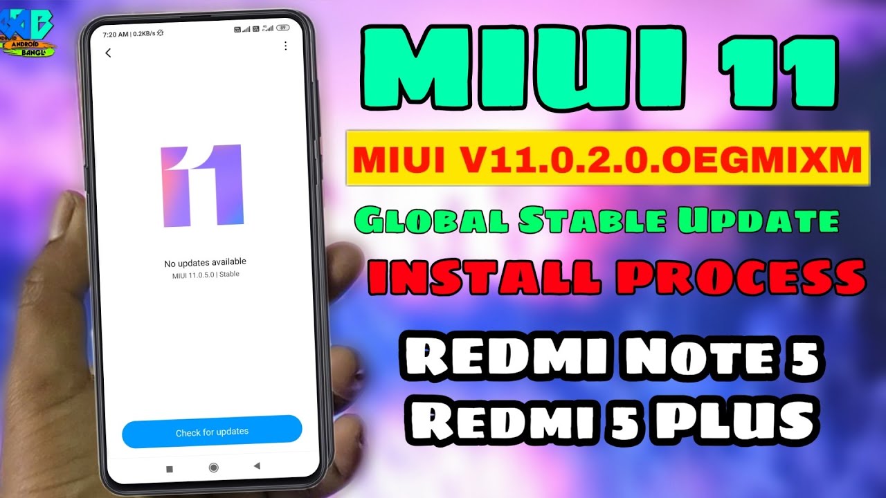 MIUI 11 REDMI Note 5/REDMI 5 PLUS || Global Stable Update || OTA || install Process