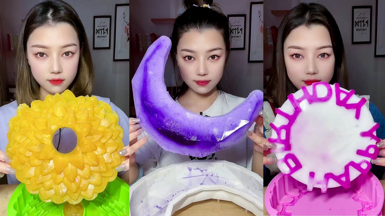 ASMR CARBONATED SHAVED ICE EATING CRUNCHY SOUNDS