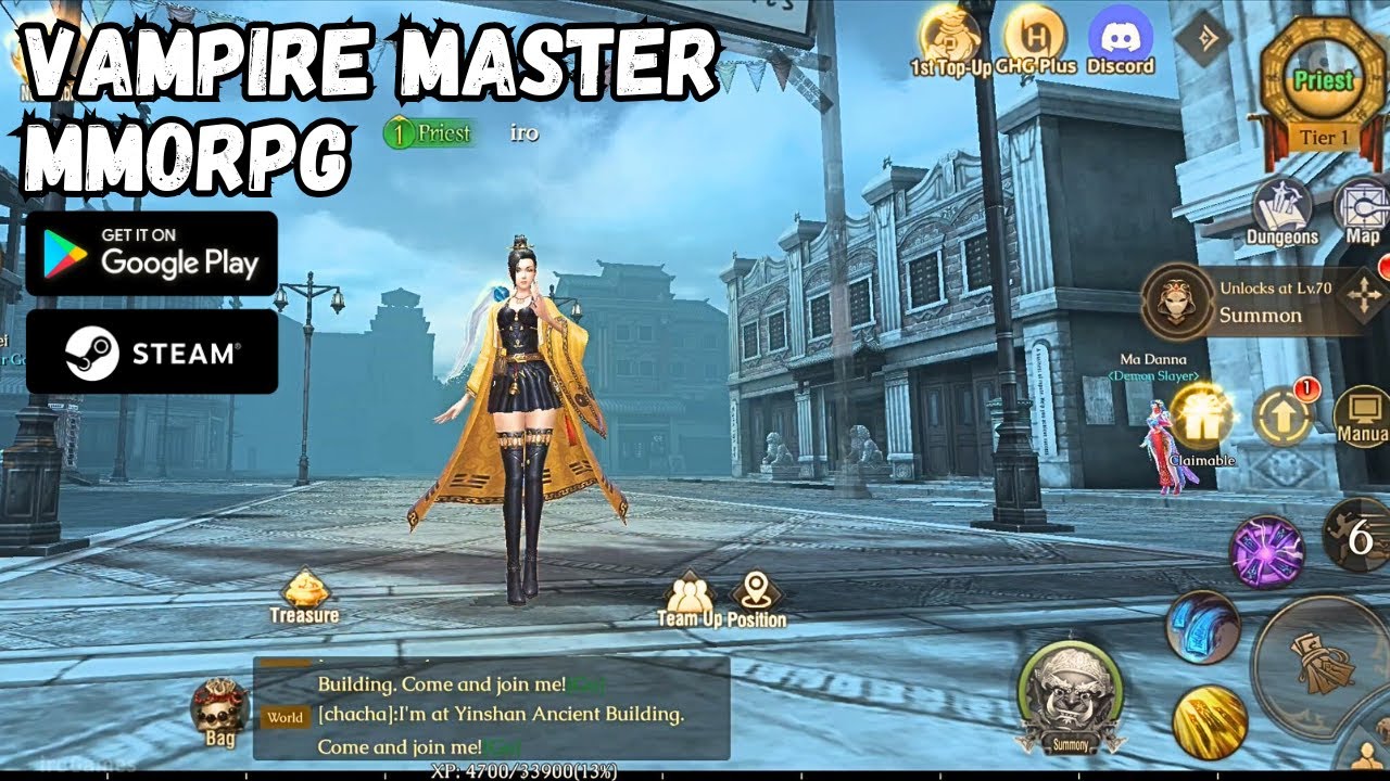 Геймплей Vampire Master | MMORPG (Android PC)