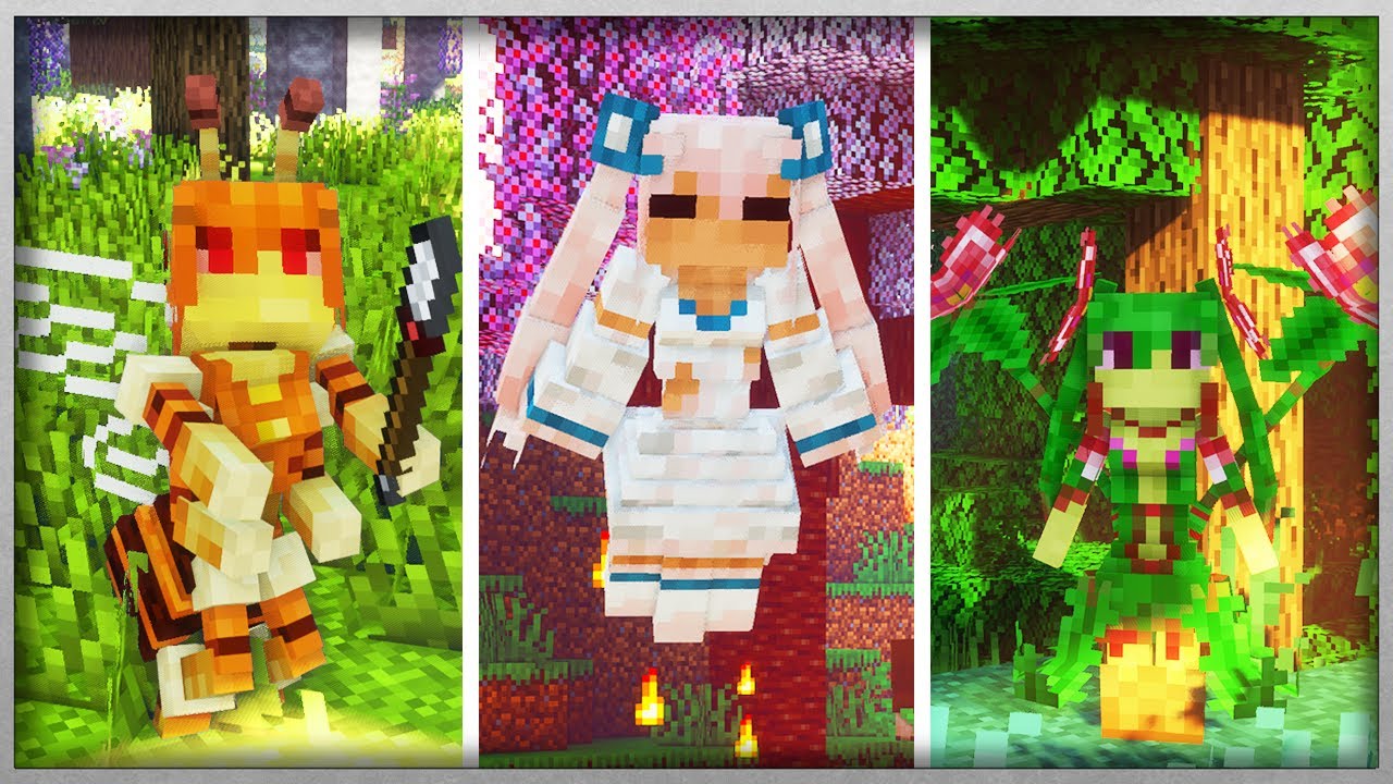 MOD INSPIRADO EM GRIMOIRE OF GAIA! - HOSTILE MOBS AND GIRLS - TUTORIAL MINECRAFT MOD 253#(PT BR)