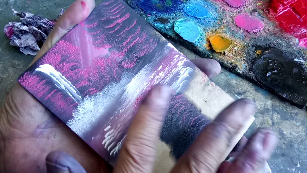 Pintura con dedos al óleo