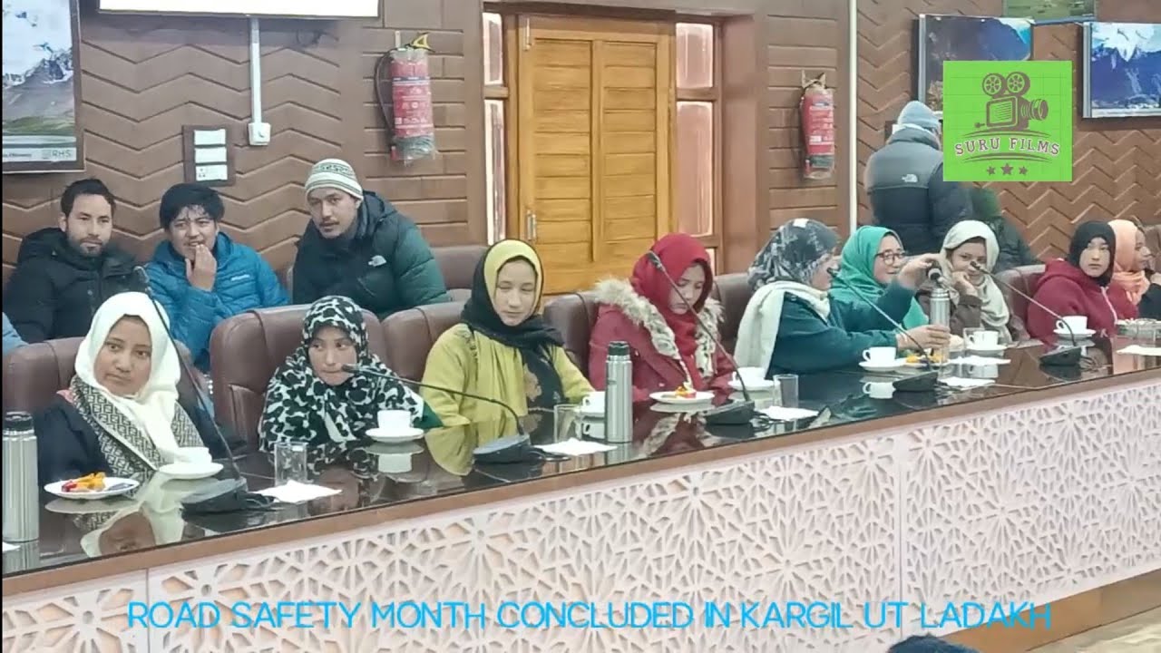 Road Safety Month concludes in Kargil with an awareness function at Conference Hall Baroo 
