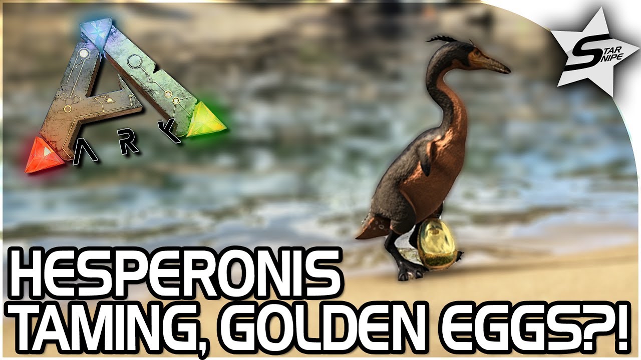 THIS TAME LAYS GOLDEN EGG?!- HOW TO TAME HESPERONIS TAMING ARK Survival Evolved - ARK NEW UPDATE 258