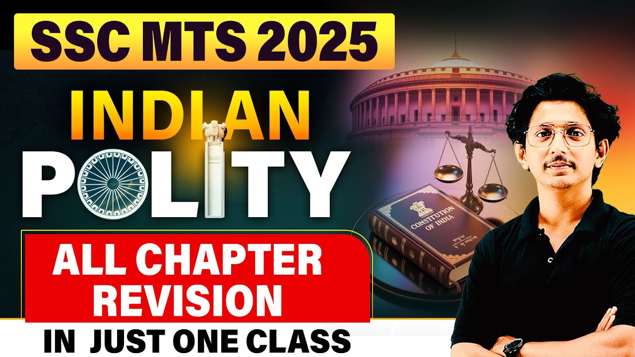 SSC MTS 2025  Indian Polity Full Revision | All Chapters in ONE Class| By Ravi Sir