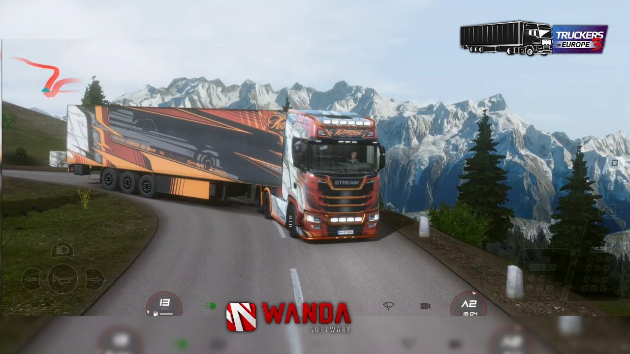 Truckers of Europe 3 - Lech Alps GamePlay | CUSTOM Trailer & Truck Skins for Ownable Trailers