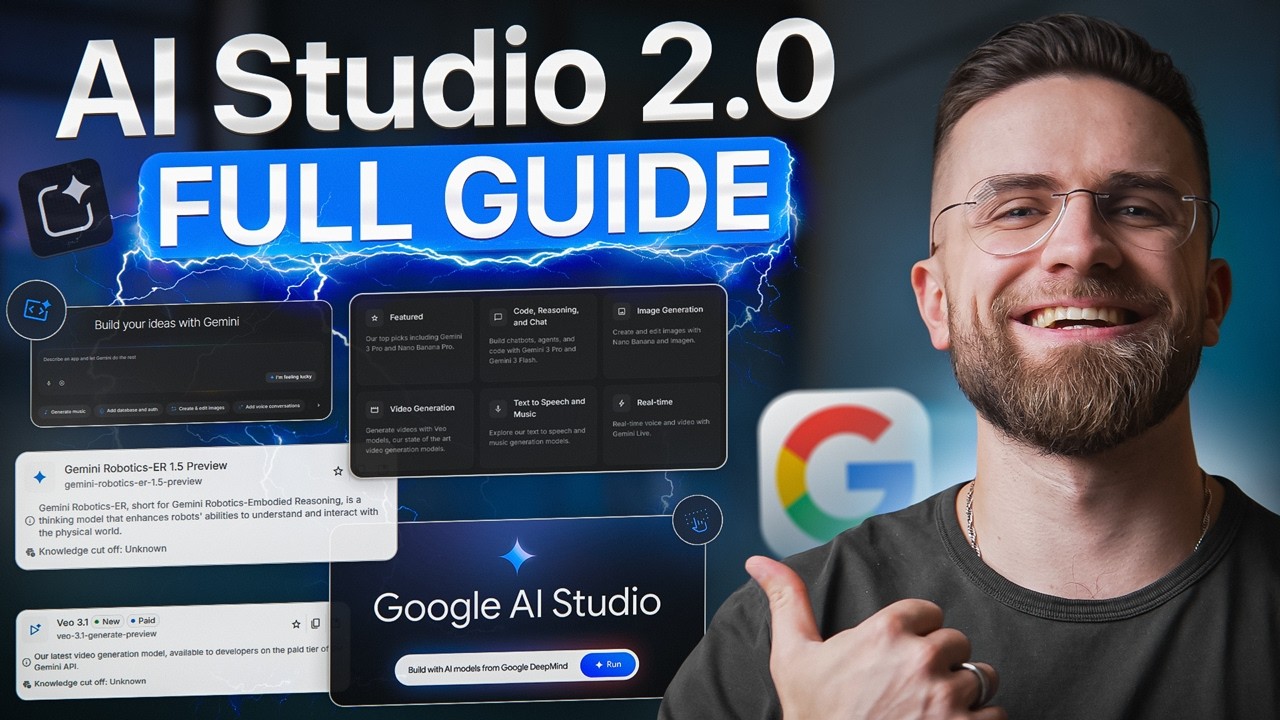 Учебное пособие по Google AI Studio 2.0: Как бесплатно использовать все инструменты Google AI.