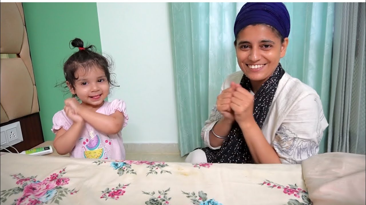 Asees Singing Her New Poem  || Gave our Puppy Her First Bath 😍 || #familyvlog #thatgirlrajjo 