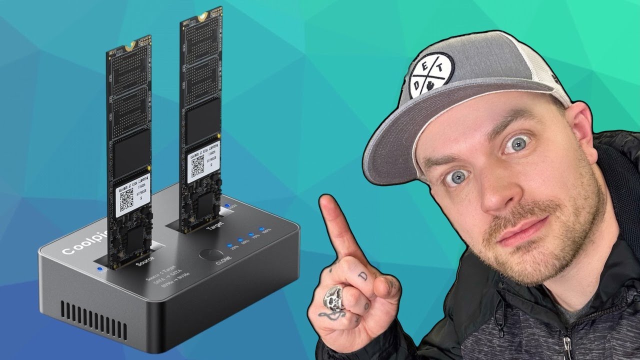 The Coolpie Dual Bay M.2 NVME/SATA SSD Duplicator is GREAT For Backing Up Your SSD!