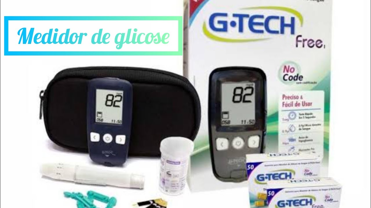 Medidor de glicose G-tech Free
