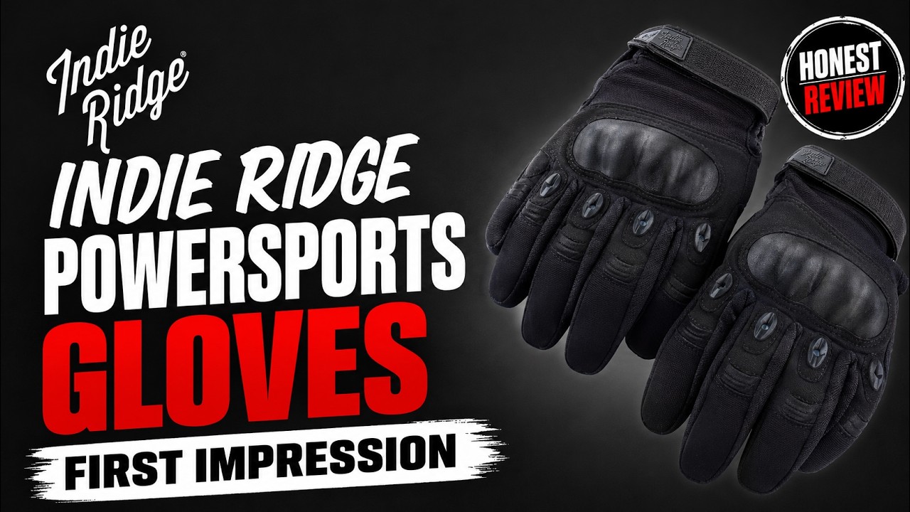 Introducing The Indie Ridge POWERSPORTS Gloves, Motorcycle GLOVE! FIRST Impression.