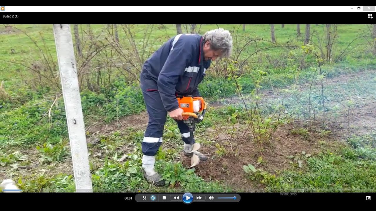 Ruke da iztrgne||||motorni bušač''DEMON-5,2KS'' i burgija prečnika 20cm----mnogo jak motorni bušač