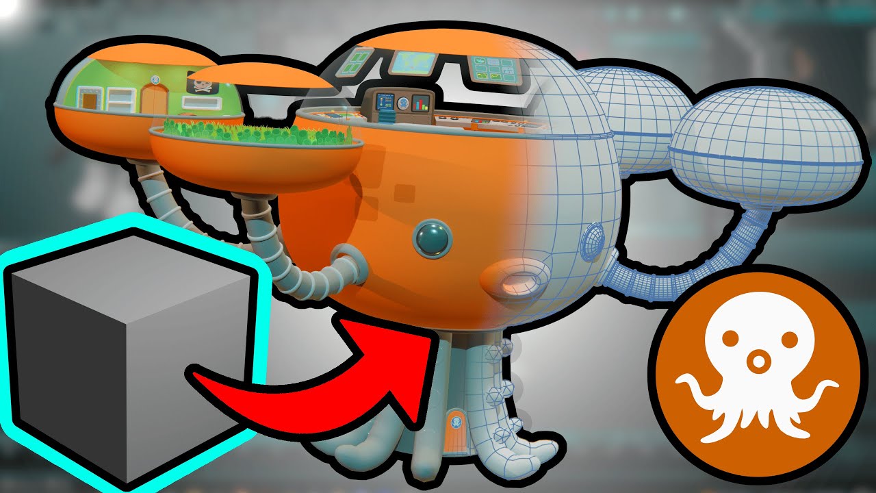 Modelling the Octopod from Octonauts | Blender [Timelapse]