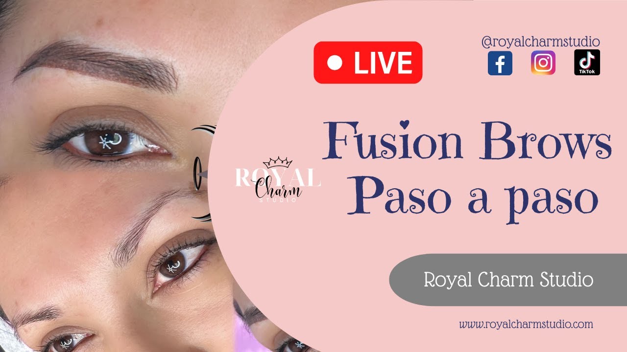 Fusion Brows (microblading + shading) Paso a paso