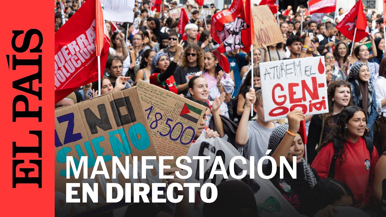 DIRECTO | Manifestantes se reúnen en Barcelona en apoyo a la Flotilla Global Sumud | EL PAÍS