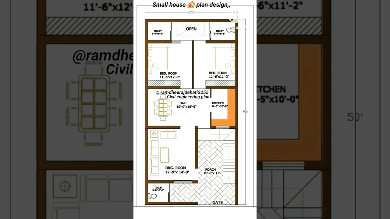 25'&times;50' house plan design|| #housedesign  25'by50' ghar ka naksha|| #homemade 2bhk home plan||