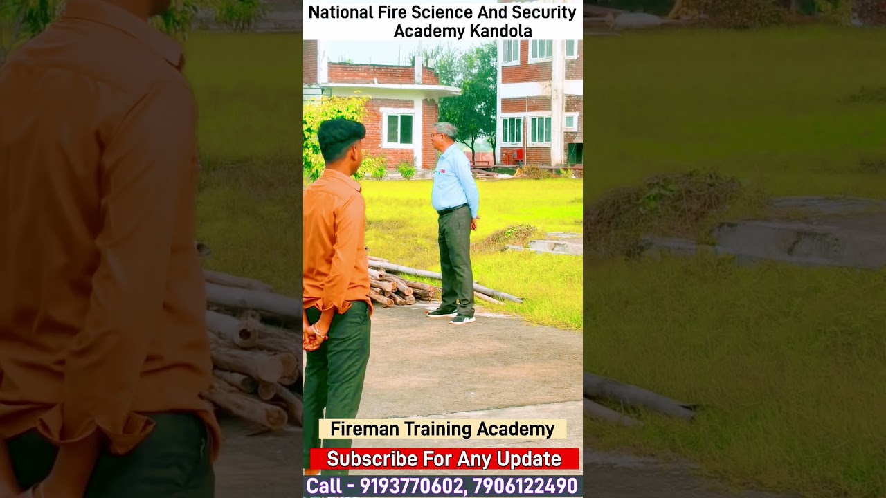 Fireman Course & Diploma Fireman Training Academy In Up National Fire Science and Security Academy