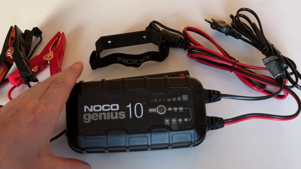 Noco Genius 10 czym i jak ładować akumulator żelowy AGM elektrolitowe wapniowe Lithium EFB CA MF Wet