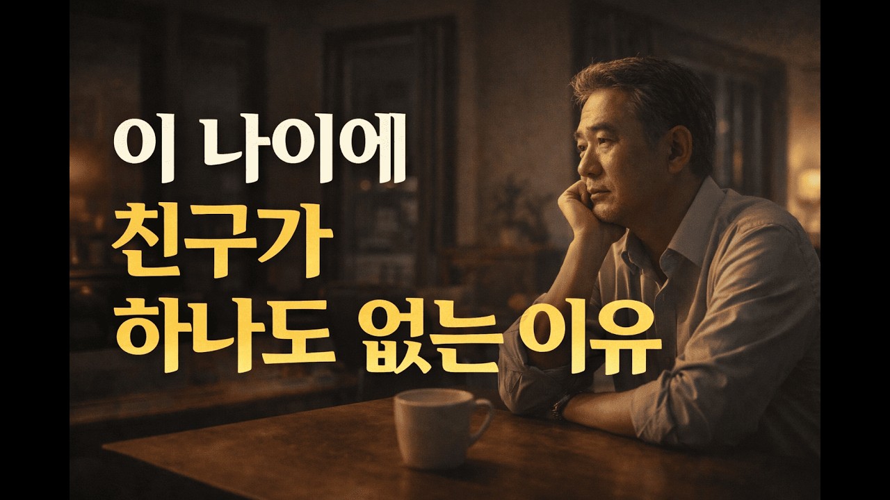 나이가먹어갈수록 친구가 사라지는 이유 (잠들기전/오디오북/감정소비없는 듣는영상)