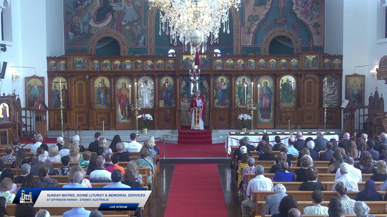 Sunday Matins, Divine Liturgy & Memorial Services - 25th January 2026 - St Spyridon, Sydney