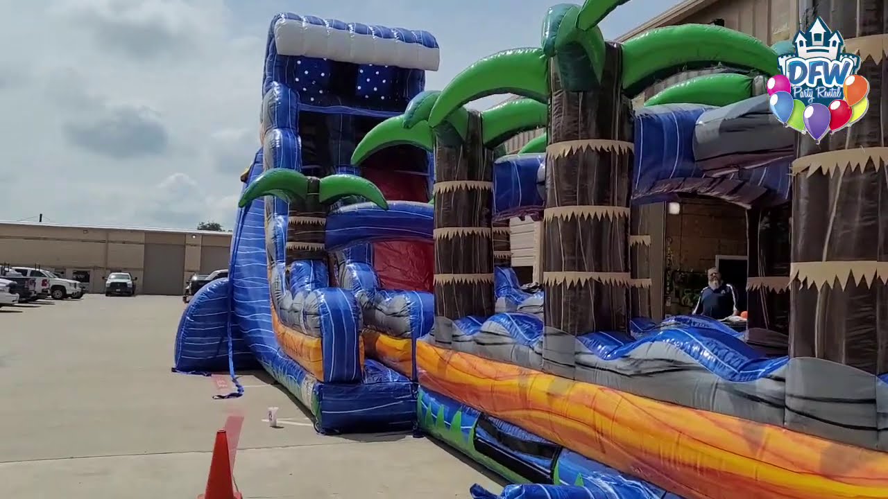 22 Ft Water Slide with Slip and Slide