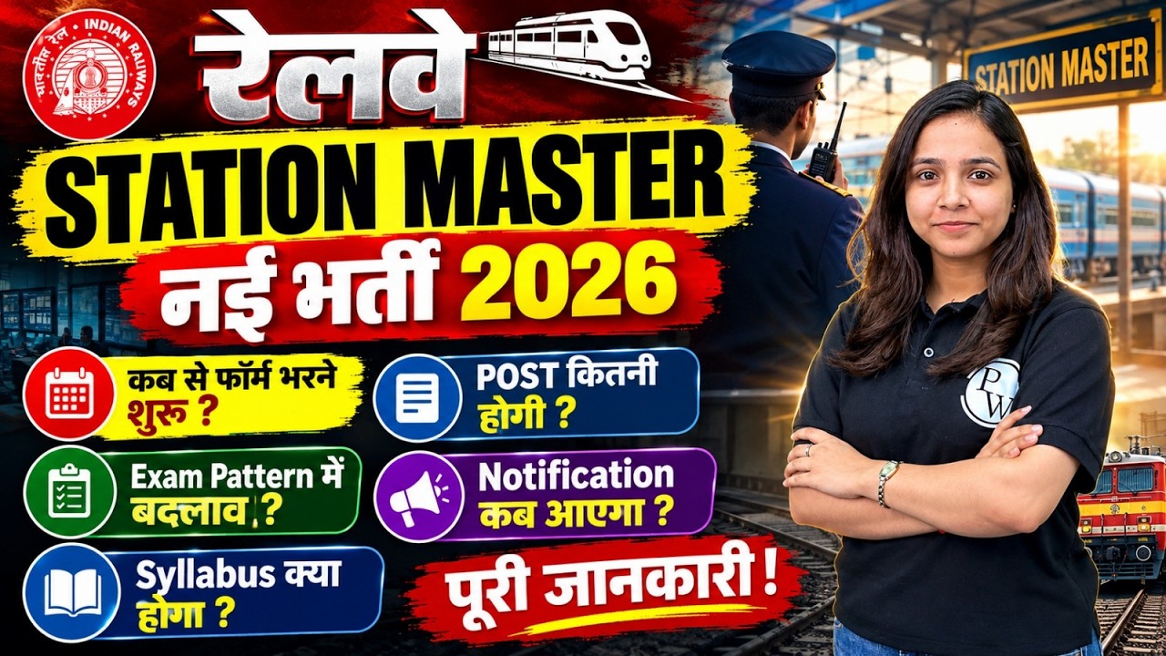 Railway Station Master New Vacancy 2026 | Station Master Notification 2026 | Station Master Syllabus