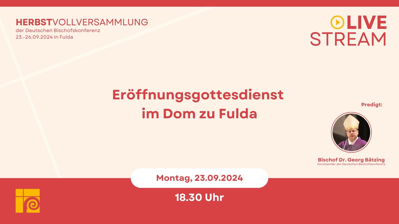 Eröffnungsgottesdienst der Vollversammlung im Dom zu Fulda | 23.09.2024 - 18.30 Uhr