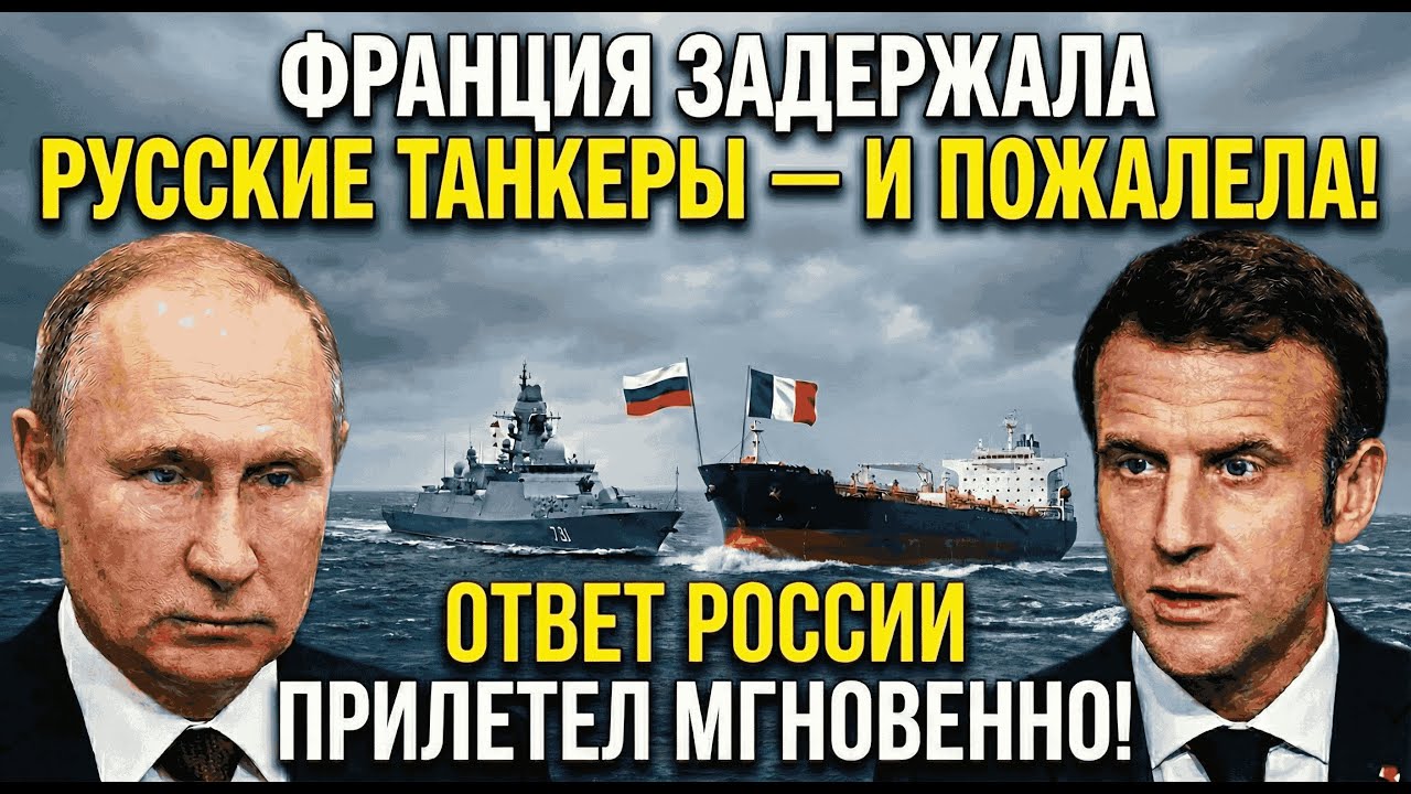 ФРАНЦИЯ ЗАДЕРЖАЛА РУССКИЕ ТАНКЕРЫ И ПОЖАЛЕЛА! Ответ России прилетел мгновенно.