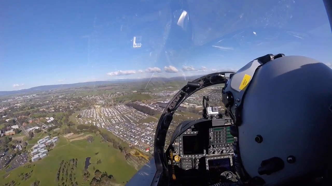 Bathurst 1000 RAAF FA-18A Hornet Saturday Display 2016.