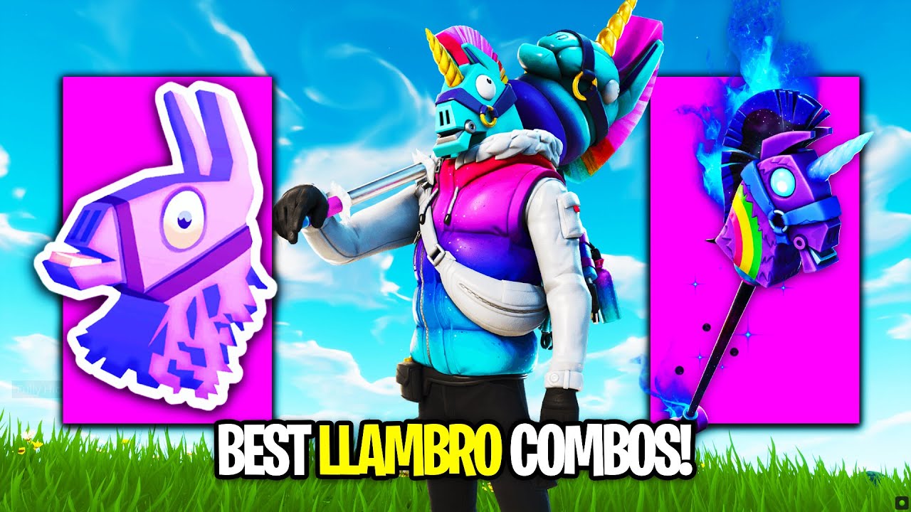 10 BEST LLAMBRO SKIN COMBOS! (Fortnite Crew Skin)