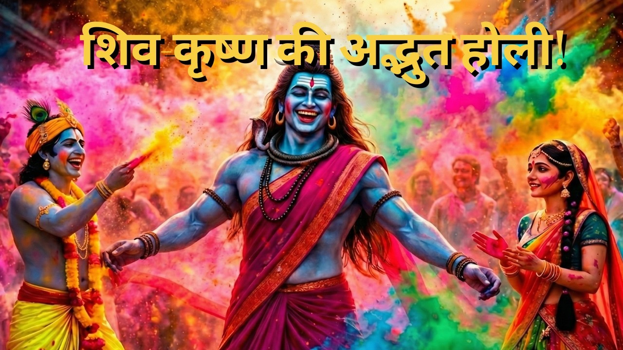 शिव जी बने गोपी! 🌸 Mahadev vs Krishna Holi | Damru Trance Remix 2026