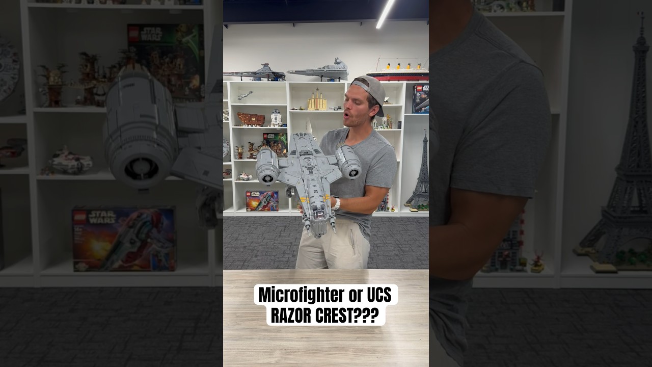 Microfighter or UCS Razor Crest? Let us know in the comments&hellip; #lego #starwars #mandalorian