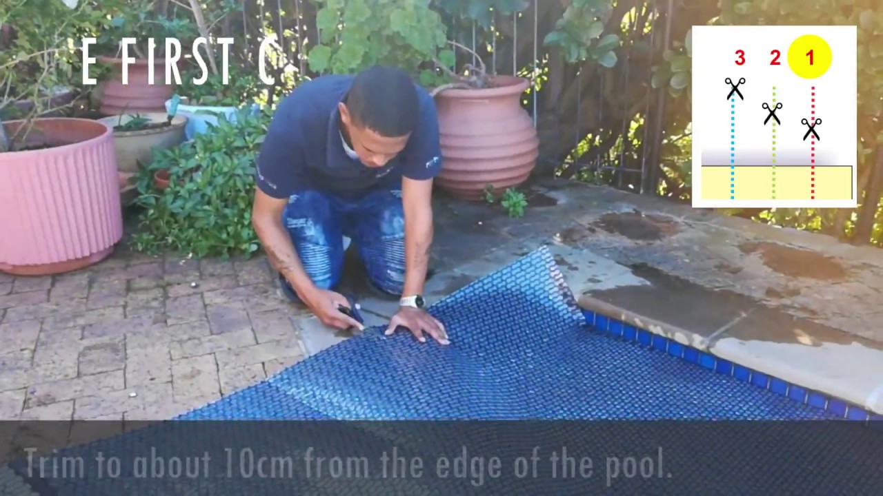 How to trim a GeoBubble pool cover from PowerPlastics Pool Covers