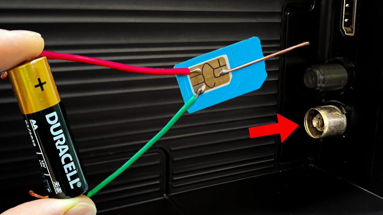 Insert Sim Card Into The TV and Watch All Channels In The World || Antenna Booster