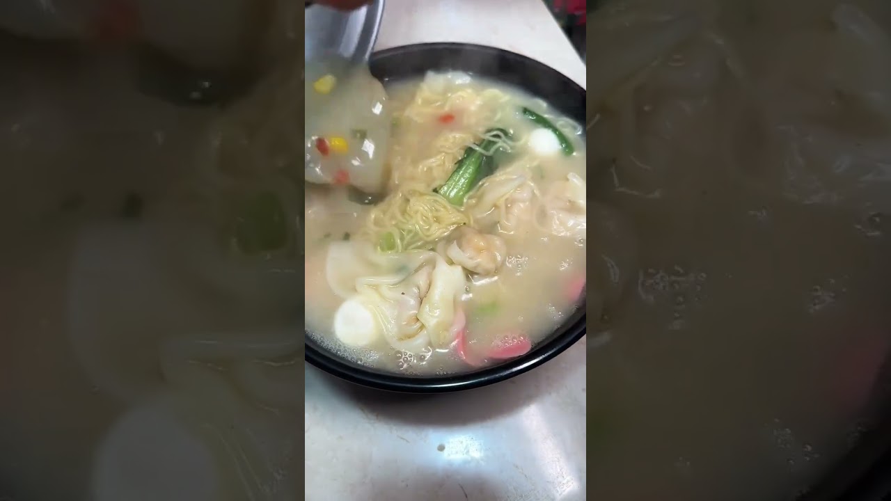 It s a cold day Who knows the value of this bowl of bone soup wonton noodles