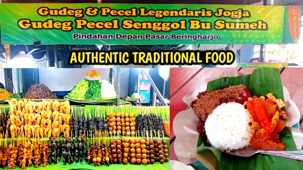AUTHENTIC LEGENDARY INDONESIAN FOOD AT TERAS MALIOBORO YOGYAKARTA | GUDEG & PECEL LEGENDARIS JOGJA