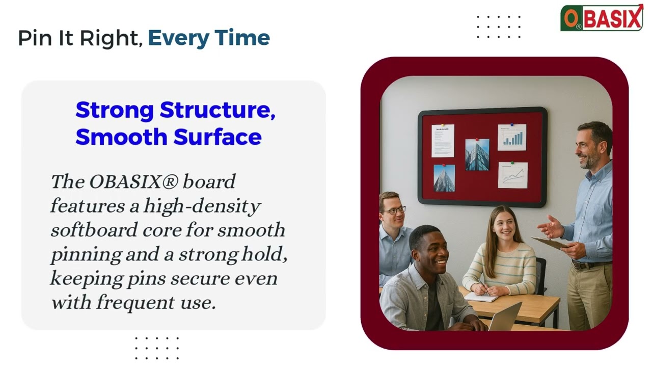 OBASIX Notice Board Review | 3x4 Feet Pin-Up Board for School, Office, Study | Perfect Notice Board