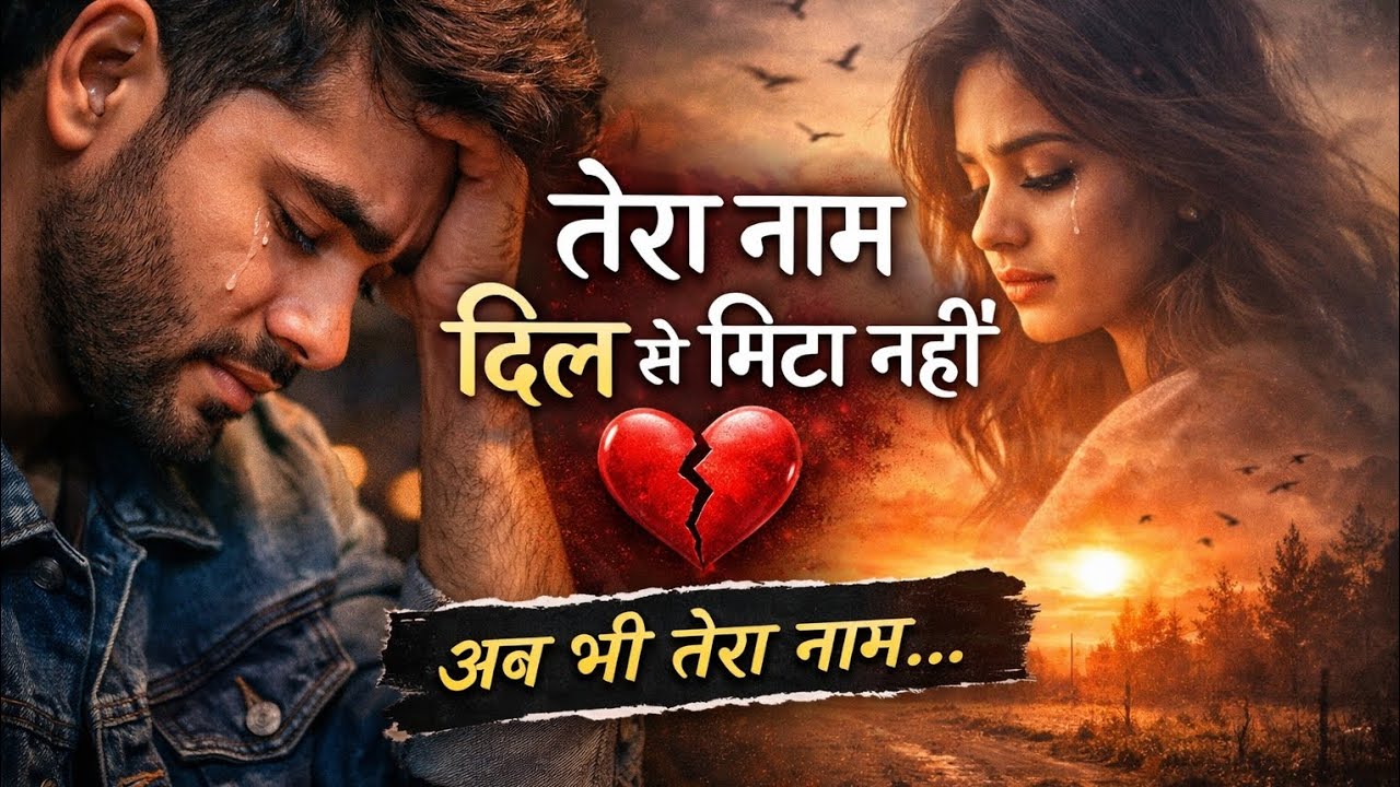 तेरा नाम दिल से मिटा नहीं 💔 | Sad Love Song | Heart Touching Breakup Song 2026