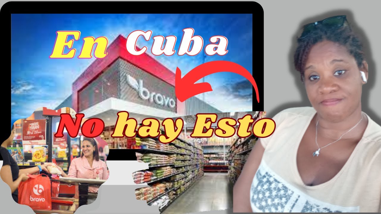 En Cuba no hay esto 🫣.  Cubana REACCIONA a  Supermercado Bravo  en República Dominicana