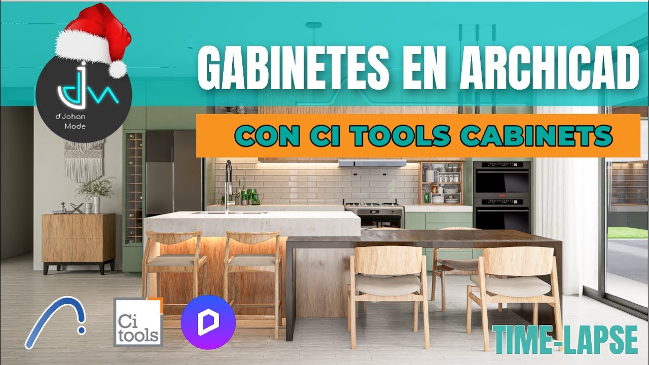 Cómo Diseño Gabinetes de Cocina en Archicad con CI Tool Cabinet | Proceso Real